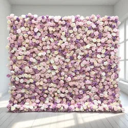 Modern Style Elegant Romantic Detachable Artificial Flower Wall for Contemporary Wedding Events New Arrival - 2ft x 8ft / 5D roses