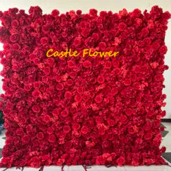 Christmas Backdrop Decoration Flower Wall  Custom OEM ODM Artificial Flowers for Wedding Christmas Halloween Event Party Decor - 8ft*8ft, 10ft*10ft, Customized / FW537