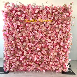 Christmas Backdrop Decoration Flower Wall  Custom OEM ODM Artificial Flowers for Wedding Christmas Halloween Event Party Decor - 8ft*8ft, 10ft*10ft, Customized / FW680