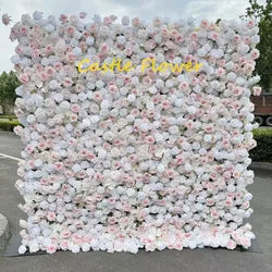 ODM OEM Wedding Flower Wall Backdrop 3D Custom Luxury Hot Sale Artificial Flowers for Wedding Decoration Event Party Decor - 8*8ft, 10*10ft, Customized / FW721