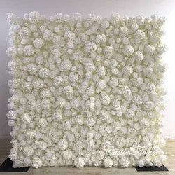 ODM OEM Wedding Flower Wall Backdrop 3D Custom Luxury Hot Sale Artificial Flowers for Wedding Decoration Event Party Decor - 8*8ft, 10*10ft, Customized / FW628