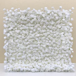 Berserk Sales Elegant Modern Artificial Flower Wall Panel for Romantic Wedding Decoration-New Arrival - 2ft x 8ft / 5D roses+hydrangeas