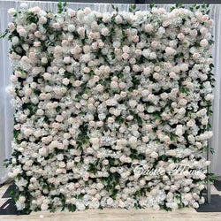 L-R273 New Arrival 5D Floral Arrangement Artificial Flower Backdrop Roll Blue Wedding Decoration Flower Valentine's Day Easter - 8ft*8ft, 10ft*10ft, Customized / FW556