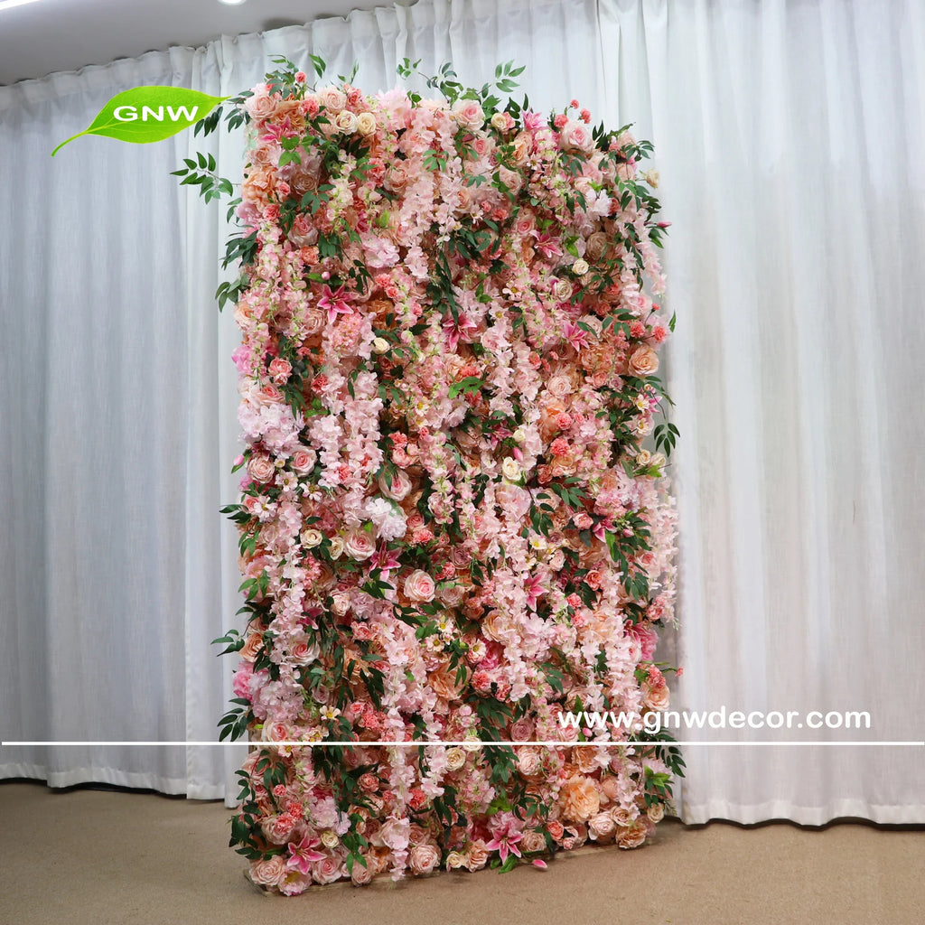 Multiple Flowers Wall Backdrop Photo Booth Backdrop Decoration
