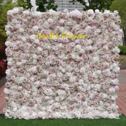 ODM OEM Wedding Flower Wall Backdrop 3D Custom Luxury Hot Sale Artificial Flowers for Wedding Decoration Event Party Decor - 8*8ft, 10*10ft, Customized / FW626