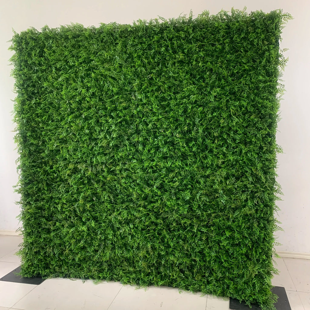 L-R381 Hot Sale Wholesale 8*8ft Elegant White Artificial Flower Wall High Quality Silk Floral Backdrop Wedding Decoration