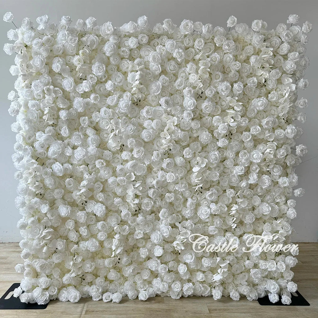 L-R262 New Arrival 5D Floral Arrangement Artificial Flower Backdrop Roll Pink Wedding Decoration Flower Valentine's Day Easter