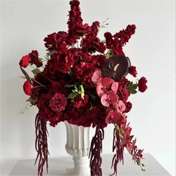 L-R527 Customized Luxury Colorful Flower Ball Wedding Decoration Pink White Artificial Flowers Wedding Flowers Table Centerpiece - 30-100cm, Customized / FB407