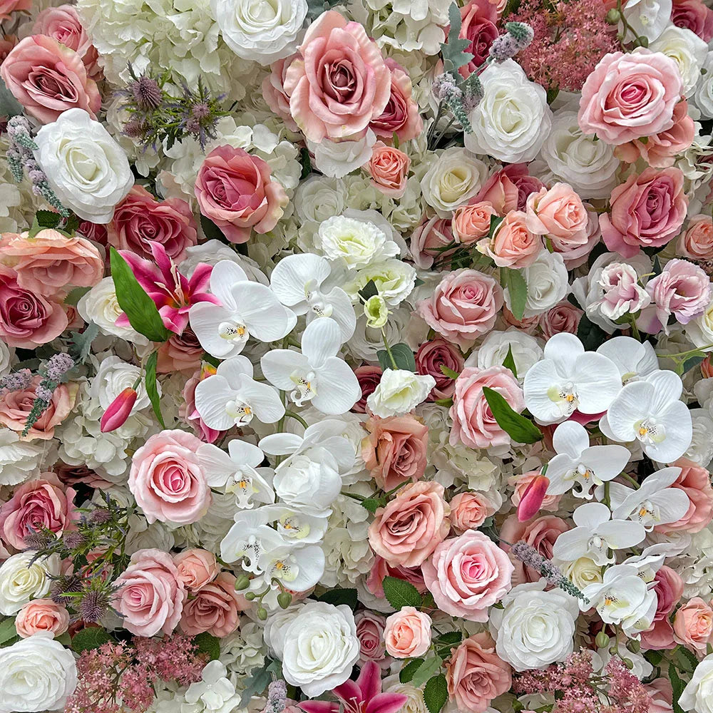 Wholesale Modern Classic Artificial Flower Wall with Carton Packing for Wedding Baby Shower Decoration Customizable Size & Color
