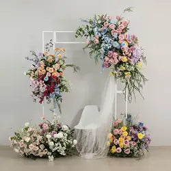 Hot Sale Custom Flower Ball Flower Runner Colorful Artificial Flowers for Event Party Decor Fall Wedding Decoration & Supplies - 30-300cm, Customized / #28