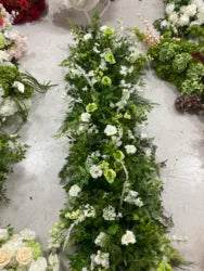 H-999 Customizable Artificial Wedding Flowers Runner  Silk Flower Runner Decorations Wedding Floral Arrangements Wholesale - 60-100cm size / Mix-2