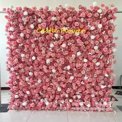 ODM OEM Wedding Flower Wall Backdrop 3D Custom Luxury Hot Sale Artificial Flowers for Wedding Decoration Event Party Decor - 8*8ft, 10*10ft, Customized / FW640