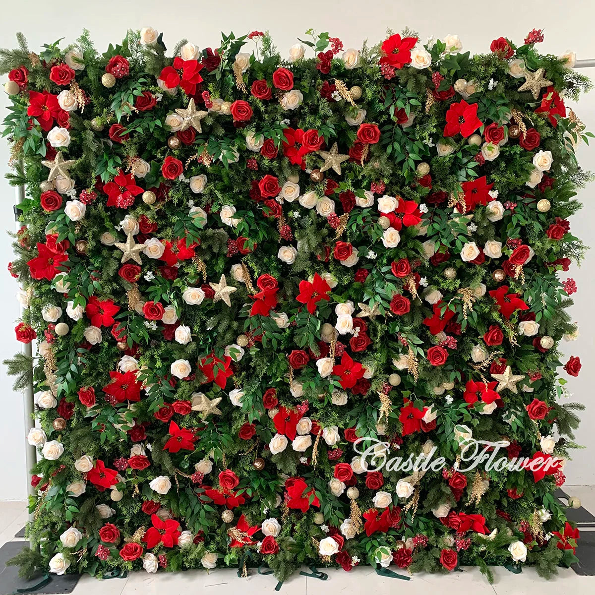 L-R266 Custom 5d Fabric Flower Wall Blue Wedding Supplies Decoration Rose Backdrop Silk Artificial Decorative Flower Wall