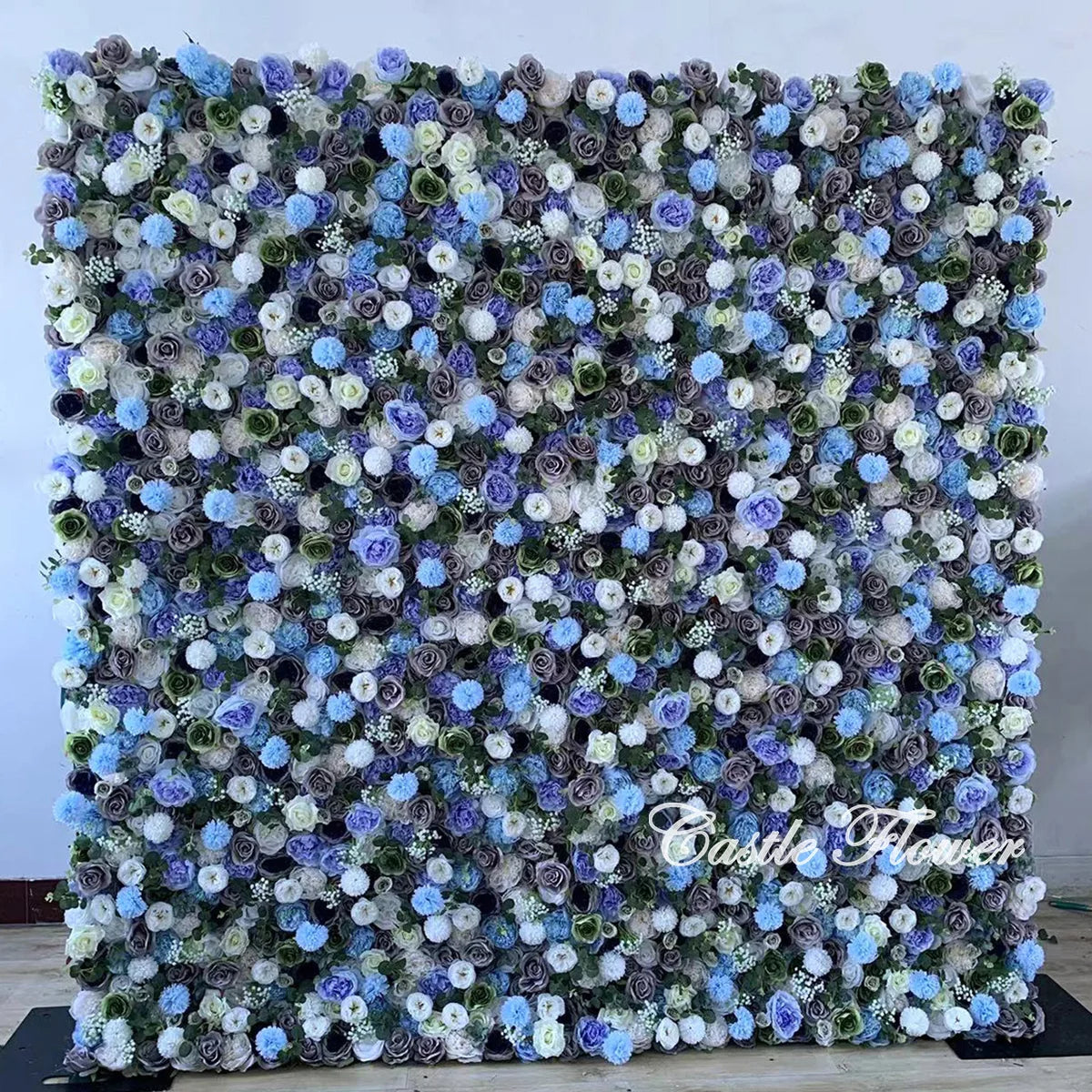 L-R273 New Arrival 5D Floral Arrangement Artificial Flower Backdrop Roll Blue Wedding Decoration Flower Valentine's Day Easter