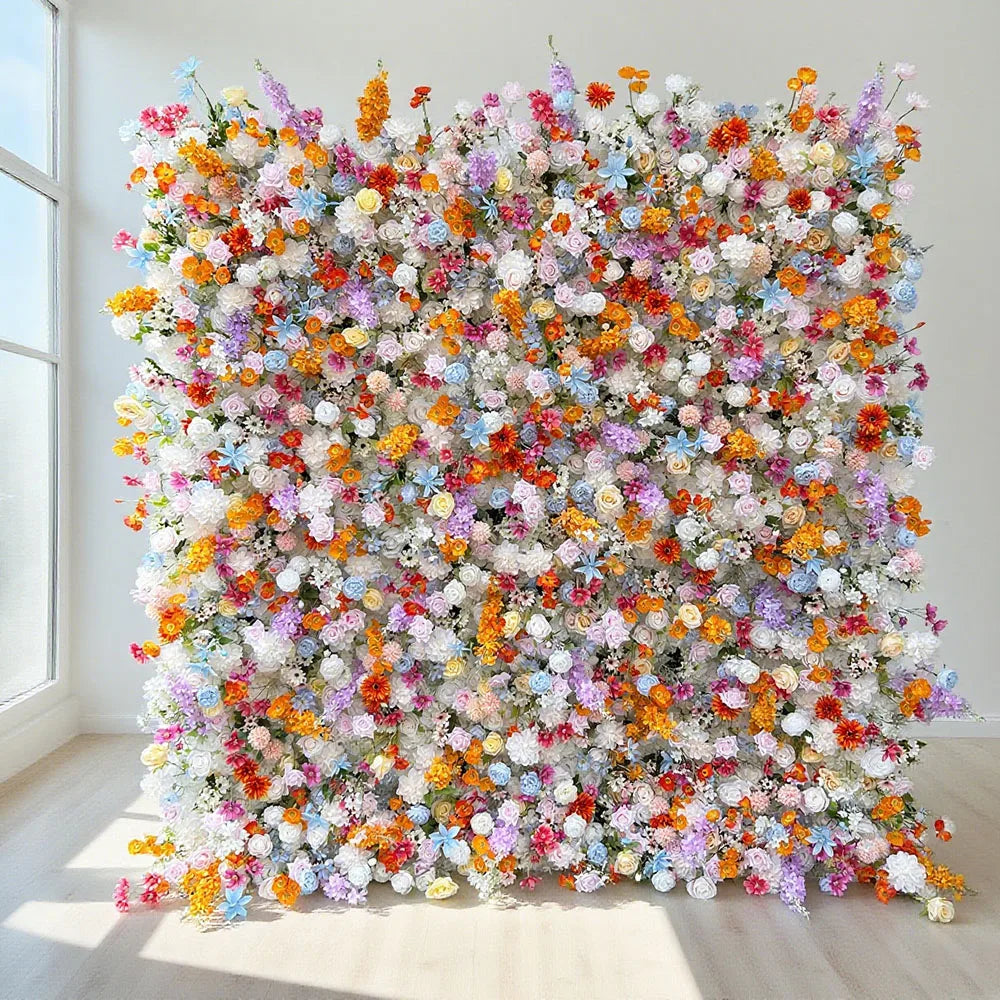 Wholesale Modern Classic Artificial Flower Wall with Carton Packing for Wedding Baby Shower Decoration Customizable Size & Color