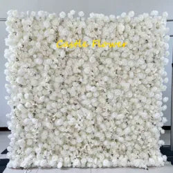 ODM OEM Wedding Flower Wall Backdrop 3D Custom Luxury Hot Sale Artificial Flowers for Wedding Decoration Event Party Decor - 8*8ft, 10*10ft, Customized / FW604