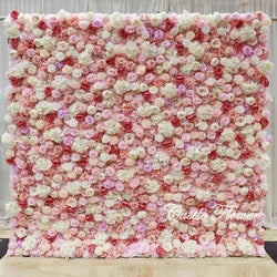 L-R273 New Arrival 5D Floral Arrangement Artificial Flower Backdrop Roll Blue Wedding Decoration Flower Valentine's Day Easter - 8ft*8ft, 10ft*10ft, Customized / FW557