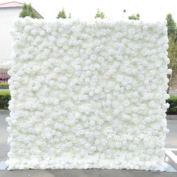 L-R273 New Arrival 5D Floral Arrangement Artificial Flower Backdrop Roll Blue Wedding Decoration Flower Valentine's Day Easter - 8ft*8ft, 10ft*10ft, Customized / FW549