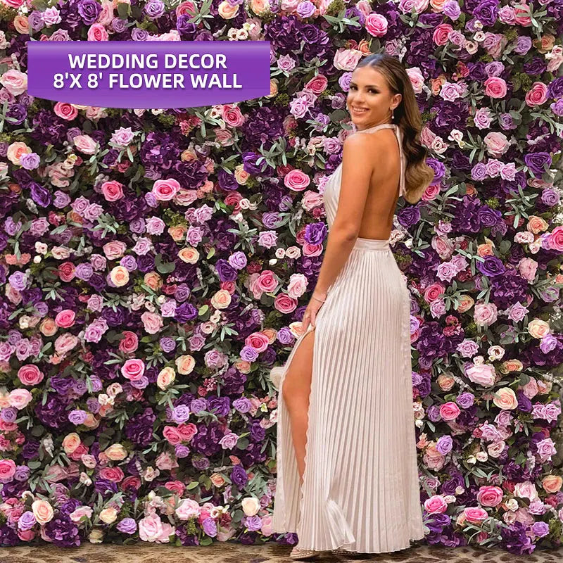 Detachable Sections Modern Romantic New Arrival Artificial Flower Wall for Flexible Wedding Decoration Layout