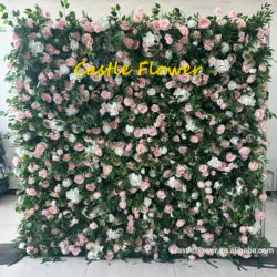 ODM OEM Wedding Flower Wall Backdrop 3D Custom Luxury Hot Sale Artificial Flowers for Wedding Decoration Event Party Decor - 8*8ft, 10*10ft, Customized / FW635