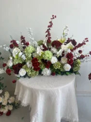 L-R528 Bestseller Customized Flower Ball Flowers Arrangements Wedding White and Green Rose Table Centerpiece Wedding Decoration - 30-100cm, Customized / FB362