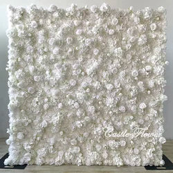 L-R262 New Arrival 5D Floral Arrangement Artificial Flower Backdrop Roll Pink Wedding Decoration Flower Valentine's Day Easter - 8ft*8ft, 10ft*10ft, Customized / FW699