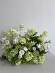 H-973 Hot Selling Wedding Flower Hanging Flower Runner  Artificial Silk Flower Ball Centerpieces for Wedding Event Decoration - 60-100cm size / Mix-11