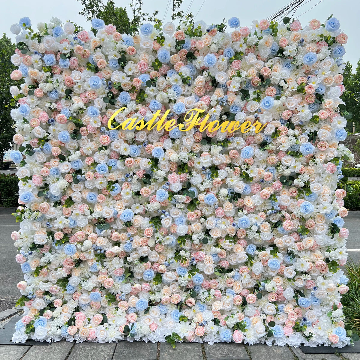 ODM OEM Wedding Flower Wall Backdrop 3D Custom Luxury Hot Sale Artificial Flowers for Wedding Decoration Event Party Decor