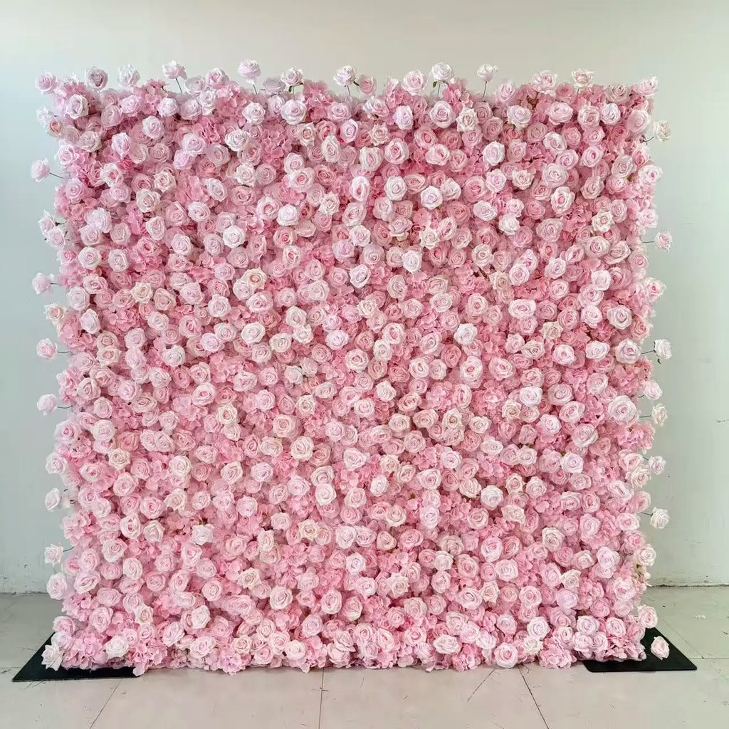 ODM OEM Wedding Flower Wall Backdrop 3D Custom Luxury Hot Sale Artificial Flowers for Wedding Decoration Event Party Decor
