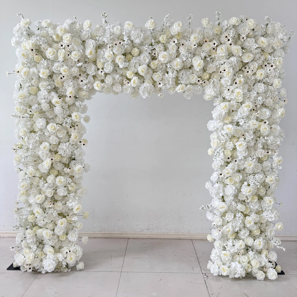 M-FW15 Wedding Party Artificial Rose Flower Wall Backdrop Roll up 3d 5d Fabric Wedding Wall Flower White Flower Wall Panel