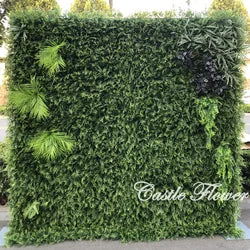 L-R272 High Quality Silk Artificial Red Rose Flower Wall Floral Backdrop 8x8 ft Customized Size Wedding Party Decoration - 8ft*8ft, 10ft*10ft, Customized / FW531