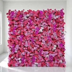 Handmade Craftsmanship Artificial Flower Wall for Unique Wedding Events - 2ft x 8ft / 5D roses+hydrangeas+Orchid