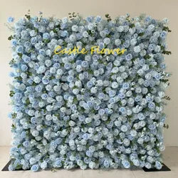 Christmas Backdrop Decoration Flower Wall  Custom OEM ODM Artificial Flowers for Wedding Christmas Halloween Event Party Decor - 8ft*8ft, 10ft*10ft, Customized / FW716