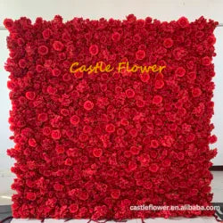 ODM OEM Wedding Flower Wall Backdrop 3D Custom Luxury Hot Sale Artificial Flowers for Wedding Decoration Event Party Decor - 8*8ft, 10*10ft, Customized / FW649