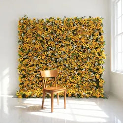Artificial Flowers Wedding Decor Flower Wall Backdrop Wedding Fabric Rolling up Flower Wall for Party Wedding - colorful / 1 Square Meter
