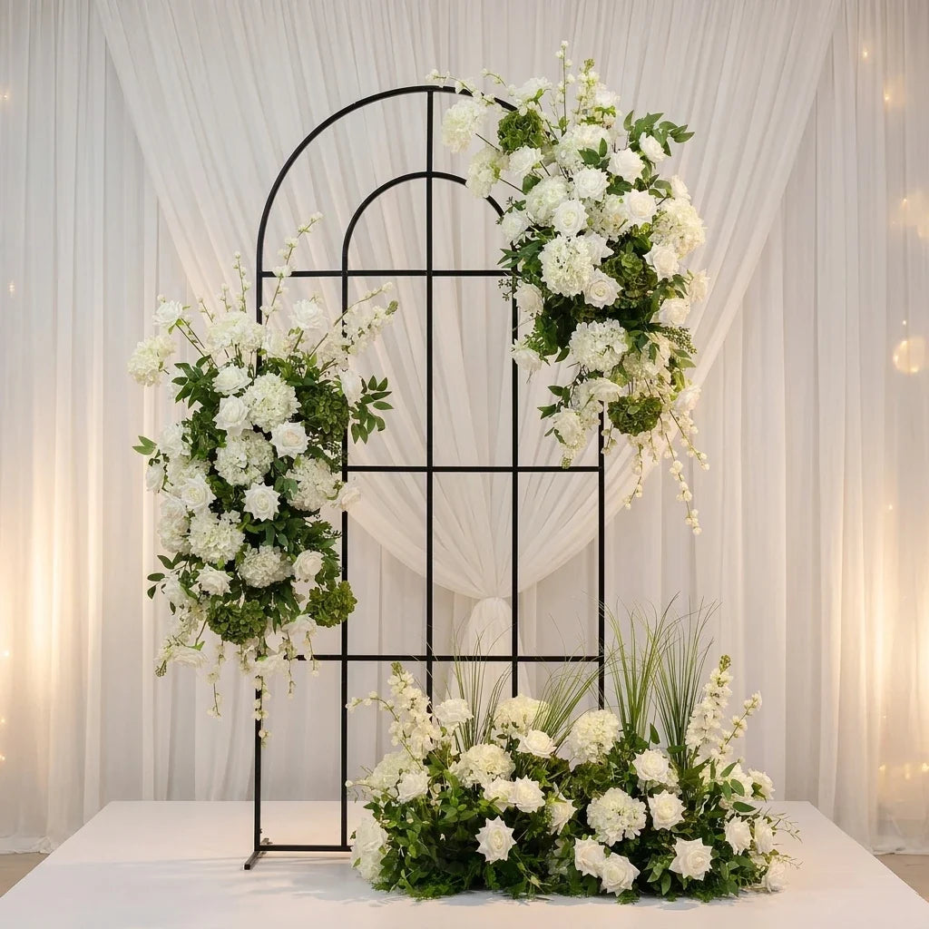 L-R528 Bestseller Customized Flower Ball Flowers Arrangements Wedding White and Green Rose Table Centerpiece Wedding Decoration