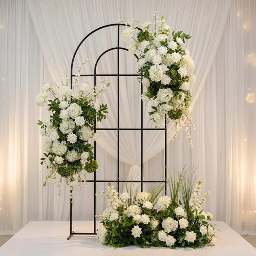 L-R528 Bestseller Customized Flower Ball Flowers Arrangements Wedding White and Green Rose Table Centerpiece Wedding Decoration