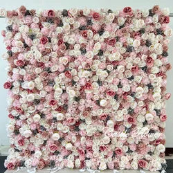 L-R273 New Arrival 5D Floral Arrangement Artificial Flower Backdrop Roll Blue Wedding Decoration Flower Valentine's Day Easter - 8ft*8ft, 10ft*10ft, Customized / FW544