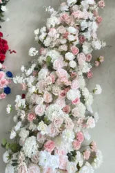 H-999 Customizable Artificial Wedding Flowers Runner  Silk Flower Runner Decorations Wedding Floral Arrangements Wholesale - 60-100cm size / Mix-6