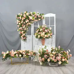 Hot Sale Custom Flower Ball Flower Runner Colorful Artificial Flowers for Event Party Decor Fall Wedding Decoration & Supplies - 30-300cm, Customized / #2