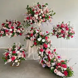 New Wholesale Custom Flower Runner Flower Ball White Artificial Flowers for Fall Wedding Decoration Event Party Decor ODM OEM - 30-300cm, Customized / #4