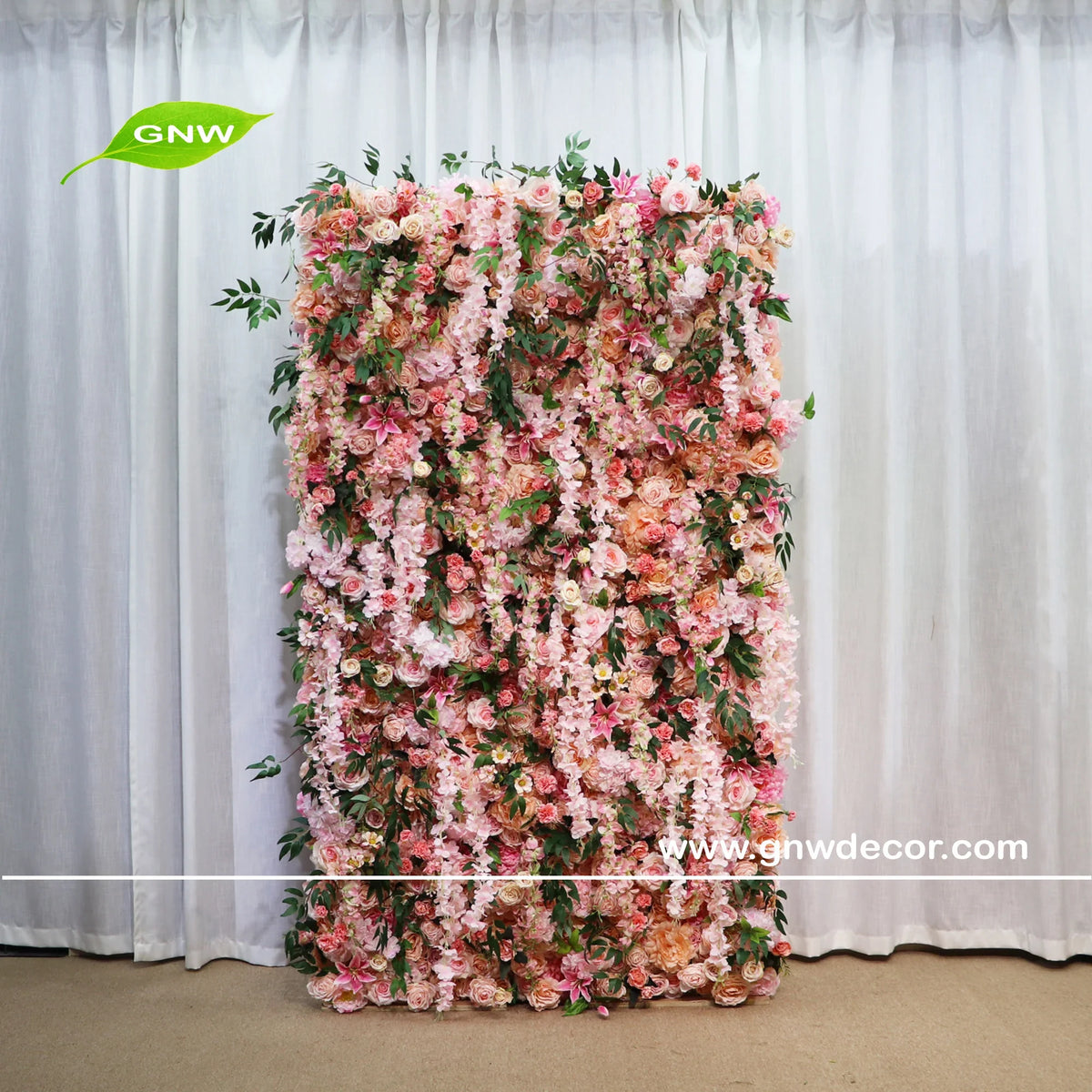 Multiple Flowers Wall Backdrop Photo Booth Backdrop Decoration