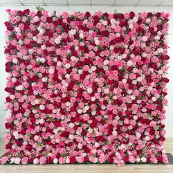 Christmas Backdrop Decoration Flower Wall  Custom OEM ODM Artificial Flowers for Wedding Christmas Halloween Event Party Decor - 8ft*8ft, 10ft*10ft, Customized / FW730