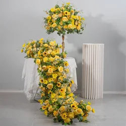 L-R552 Wholesale Hot Sale Custom Flower Runner Artificial Flowers for Fall Wedding Decoration Event Party Decor Support ODM OEM - 30-300cm, Customized / #14