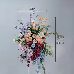Custom Fall Wedding Flower Ball Colorful Silk Artificial Flowers Floral Centerpieces for Table Decor Ceremony Event Supplies - 30-100cm, Customized / FA050-2
