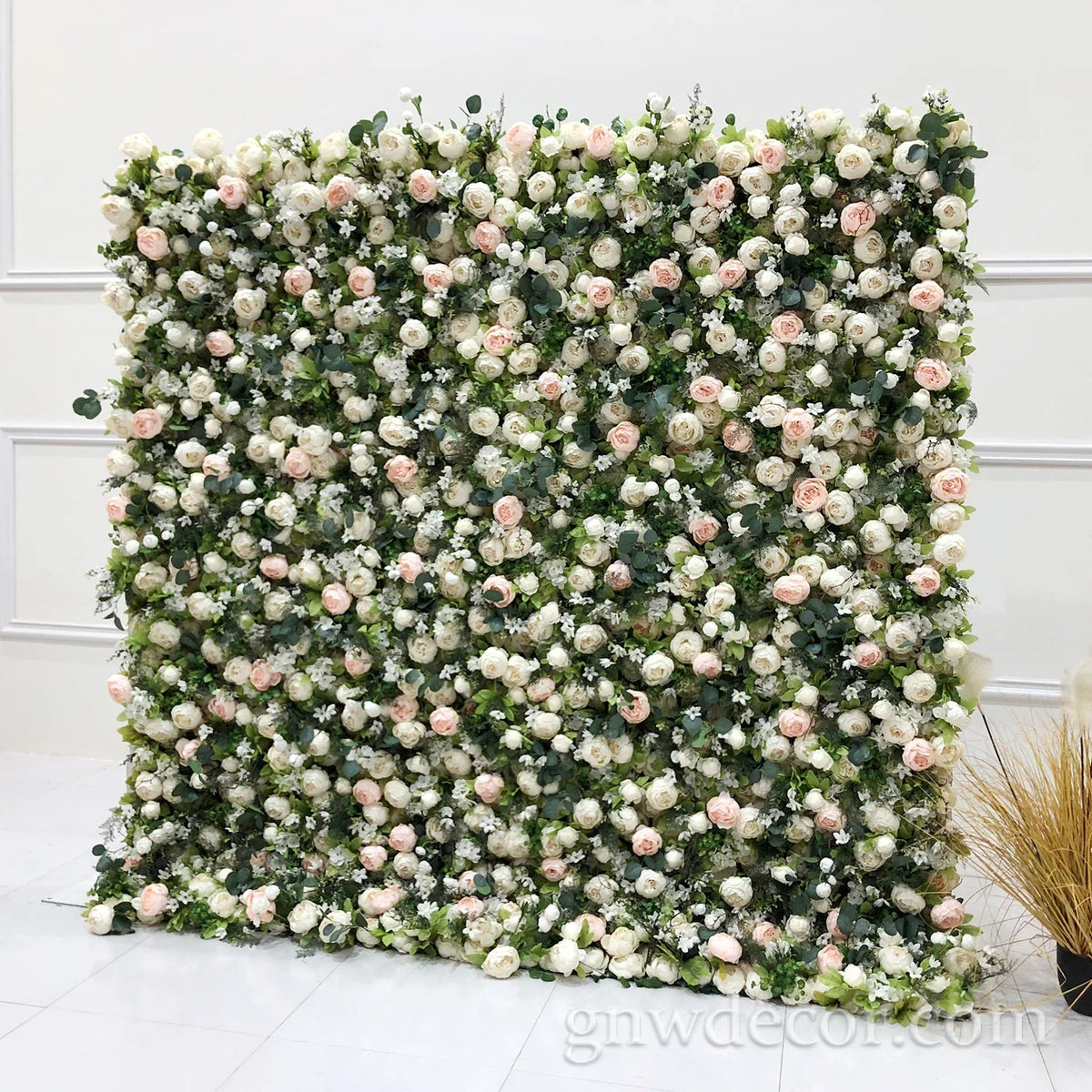 GNW Custom Artificial Flowers Decorations for Home Event Party Wedding Flower Decorative Silk Floral Flower Wall Backdrops