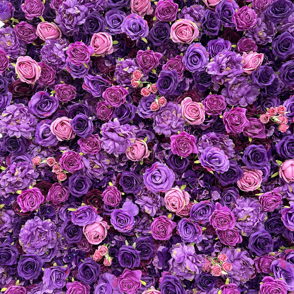 Wrinkle-free Shape-retaining Romantic Modern Faux Flower Wall-New Arrival for Perfect Wedding Decoration