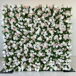 Christmas Backdrop Decoration Flower Wall  Custom OEM ODM Artificial Flowers for Wedding Christmas Halloween Event Party Decor - 8ft*8ft, 10ft*10ft, Customized / FW678