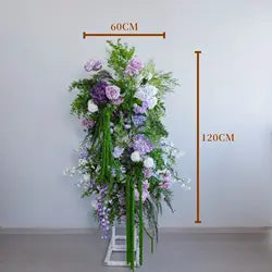 L-R528 Bestseller Customized Flower Ball Flowers Arrangements Wedding White and Green Rose Table Centerpiece Wedding Decoration - 30-100cm, Customized / FA051-3
