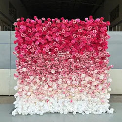 GNW Wedding Backdrop Artificial Silk Flowers Hydrangea Design 8x8ft Multi-Color Options - 8*8ft in the picture / as picture